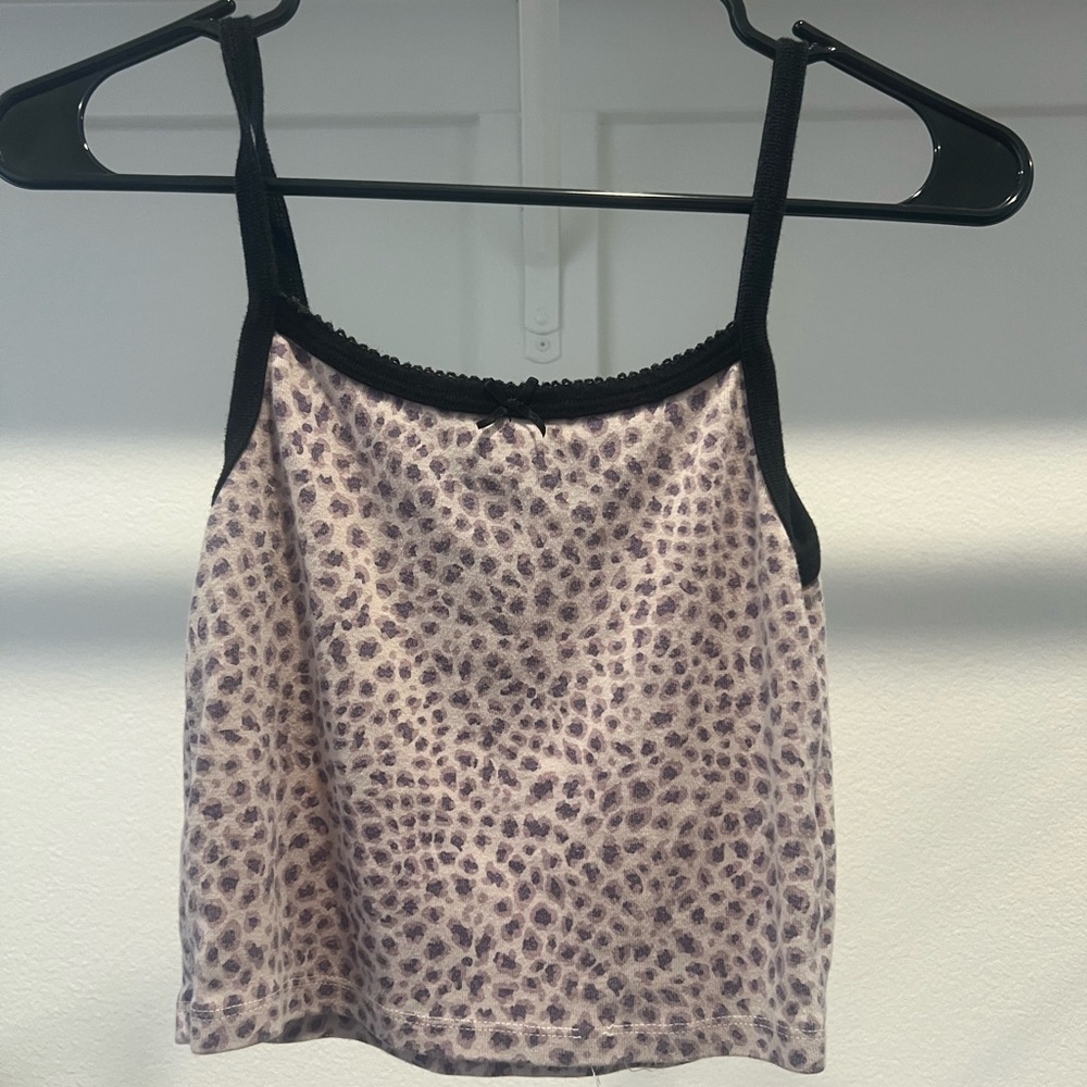Brandy Melville Purple Leopard Camisole